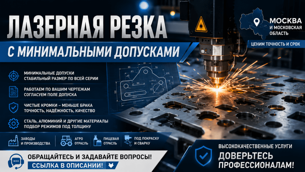 Высокоточная лазерная резка по чертежам: быстро, точно, без брака