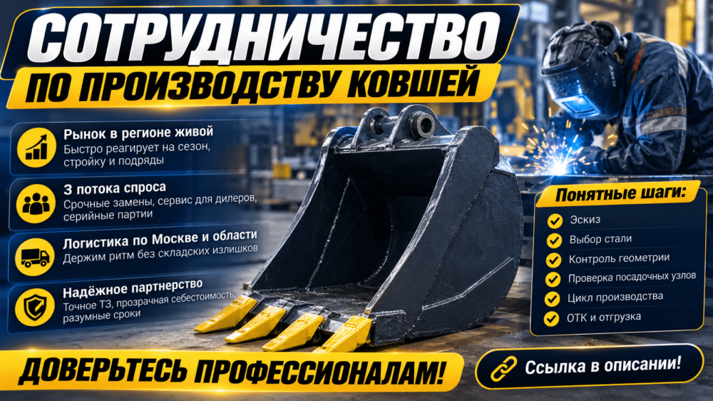 Аутсорсинг изготовления ковшей для брендов и дилеров, полное сопровождение проекта
