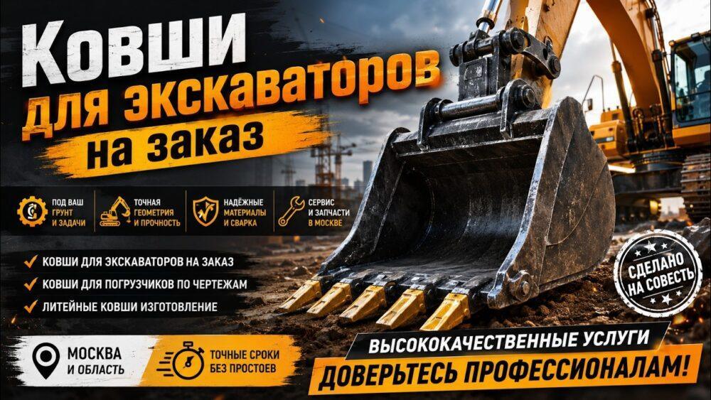 Ковши для спецтехники Москва по индивидуальным проектам