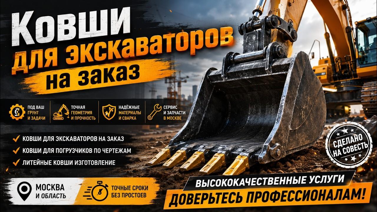 Ковши для спецтехники Москва по индивидуальным проектам